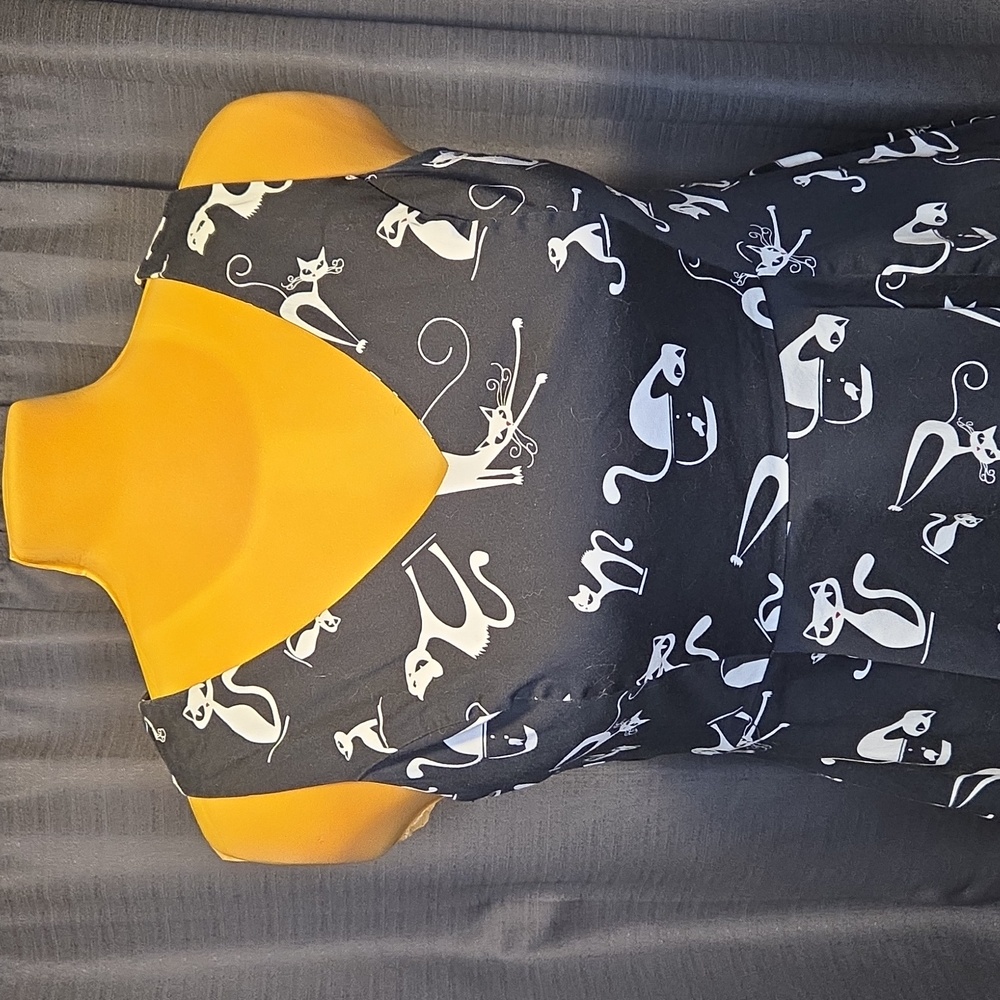 Eva Rose: Fit and Flare Kitty Cat Dress